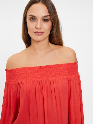 LASCANA LASCANA Carmenbluse in Rot