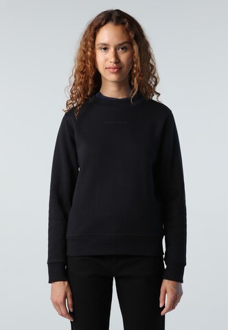 North Sails Sweatshirt in Zwart: voorkant