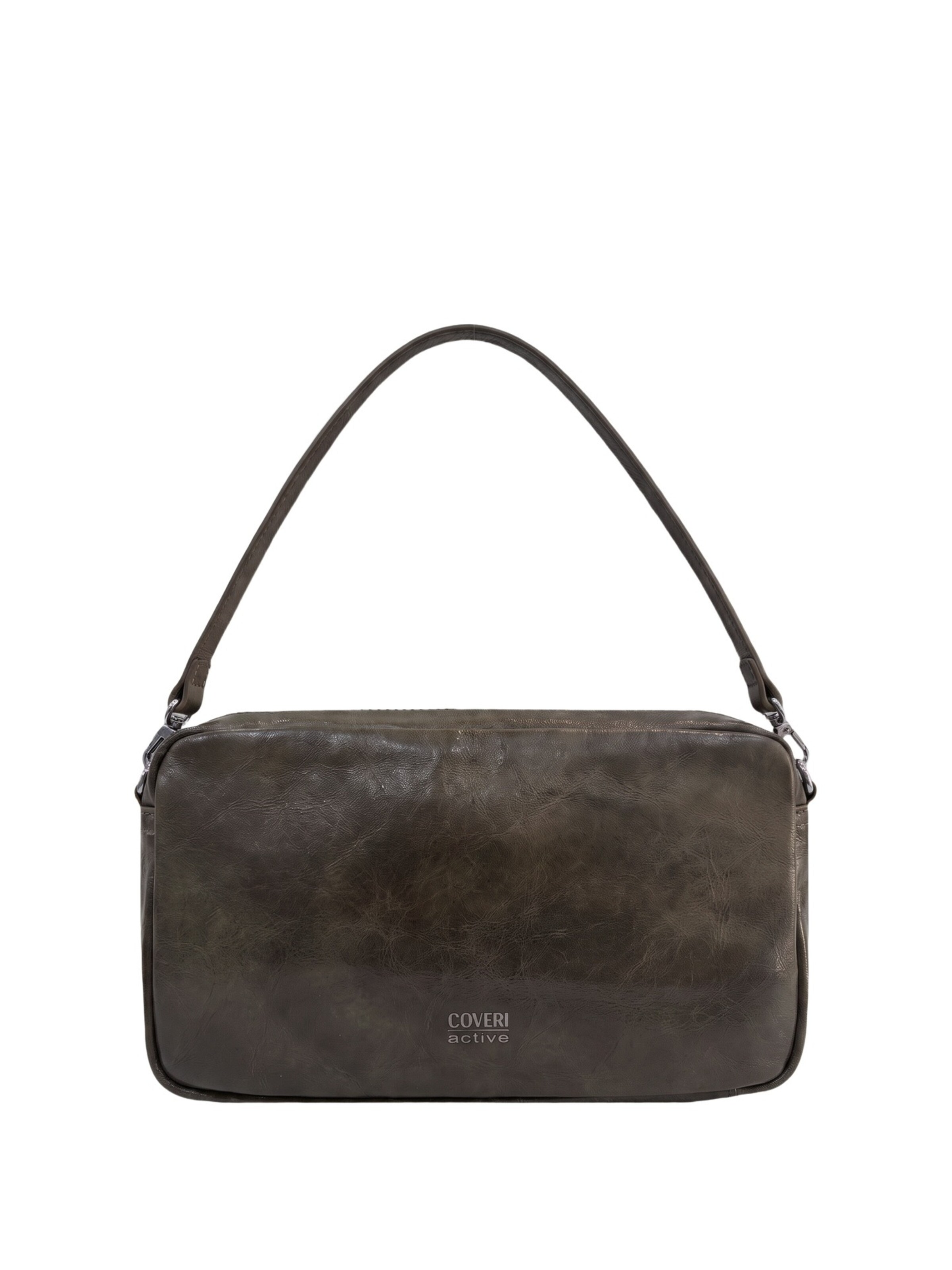 Borsa a spalla di Coveri in beige: frontale