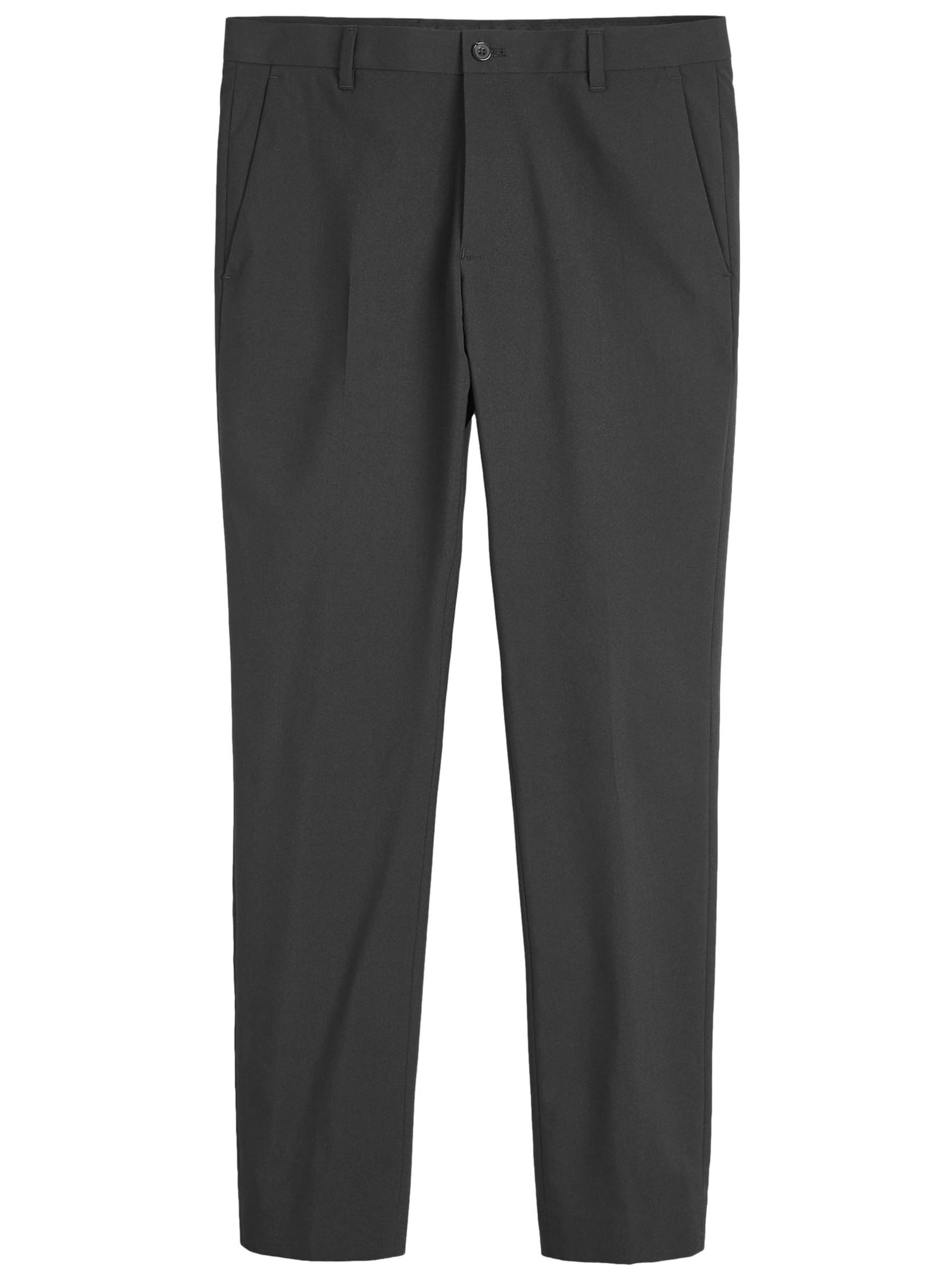 Next Tapered Παντελόνι με τσάκιση σε μαύρο: μπροστά