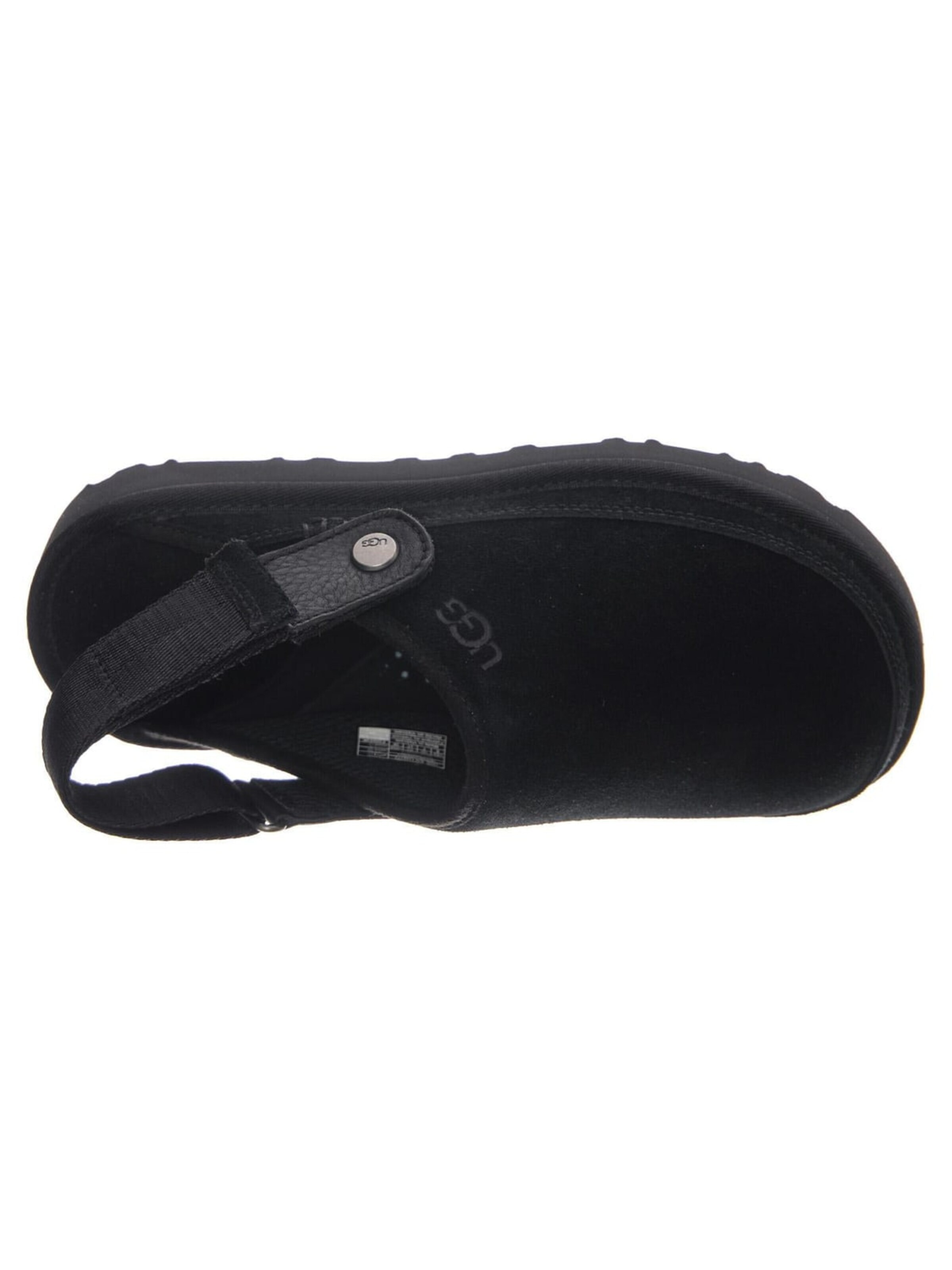 UGG Sandal 'Mount Hope Fleece Black Sandals' in Black