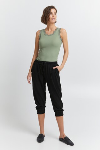 Fransa Tapered Hose 'SANSA' in Schwarz