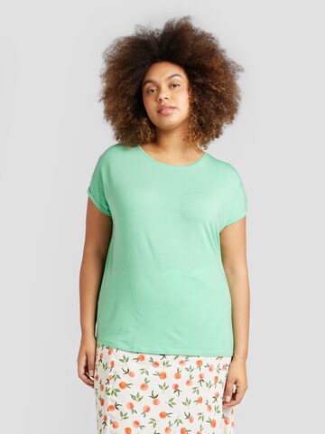 T-shirt 'AYA' Vero Moda Curve en vert : devant