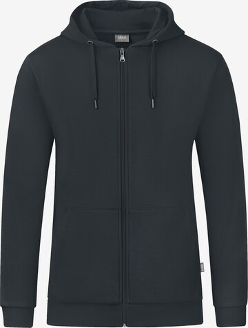 JAKO Athletic Zip-Up Hoodie in Grey: front