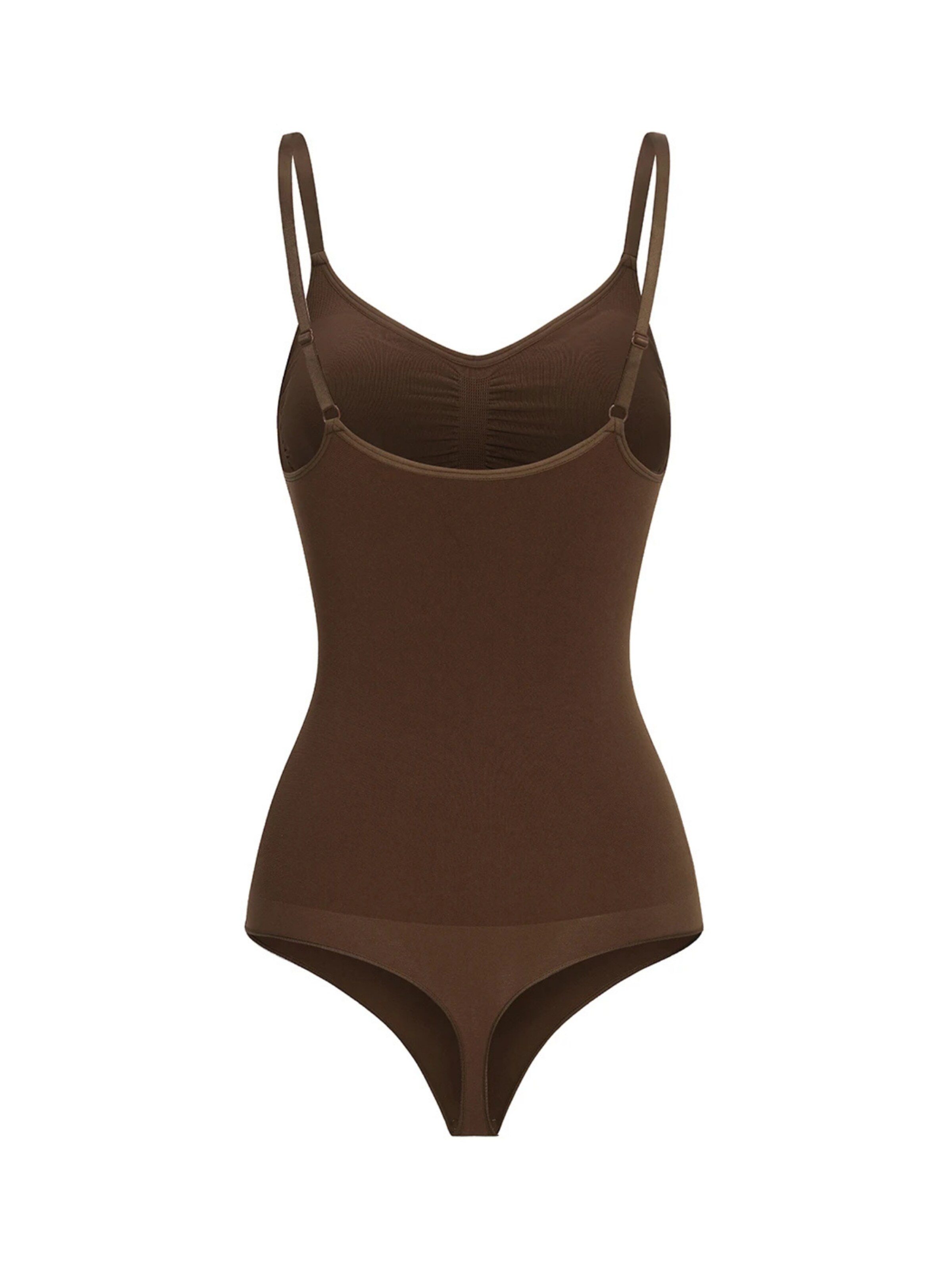 Body modellante 'Bodysuit Sculpting Shapewear with Built-In Wireless Bra and String' di cfab (formerly creamy fabrics) in marrone