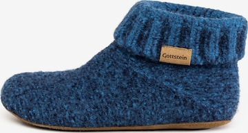 Gottstein Pantolette 'Knit Boot' in Blau: Vorderseite