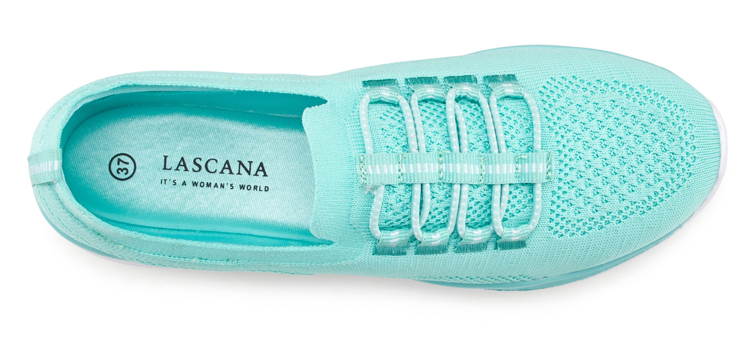 LASCANA Trampki slip on w kolorze zielony