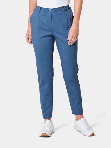 Regular Pantalon fonctionnel 'Anna' Goldner en bleu : devant