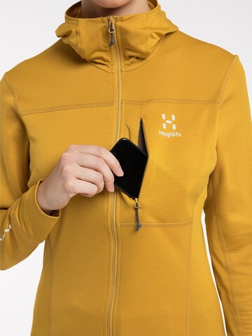 Haglöfs Athletic Zip-Up Hoodie 'L.I.M' in Yellow