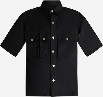 Yes London - Regular Fit Camisa em preto: frente