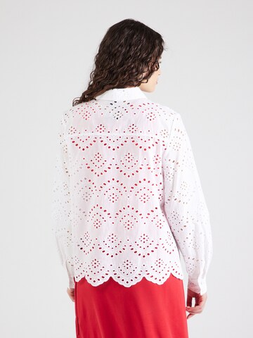 PIECES Blus 'PCVILDE' i vit
