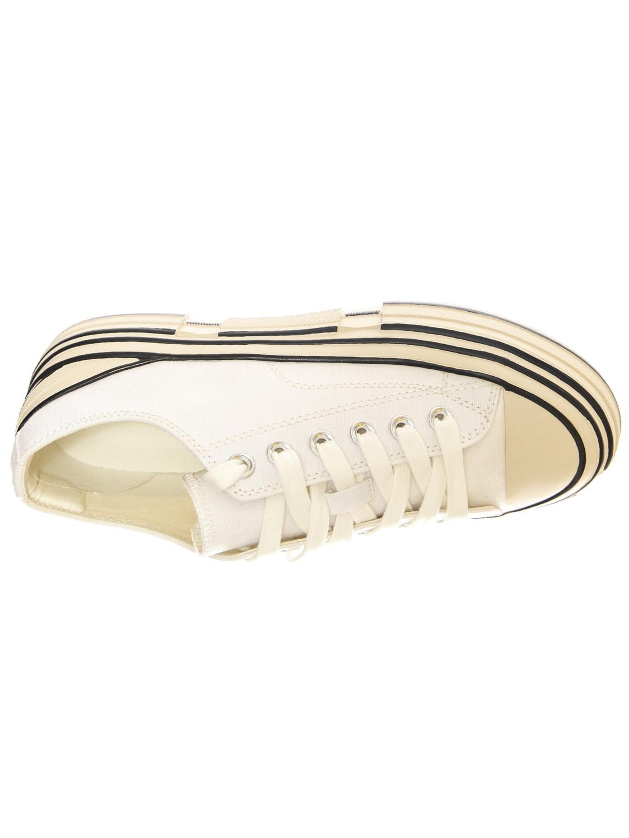 Jeffrey Campbell Sneaker low 'JC Play Endorphin-H Canvas White Shoes' i hvid