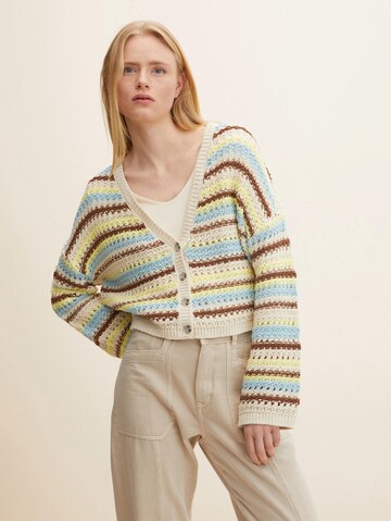 TOM TAILOR DENIM Knit Cardigan in Mixed colors: front