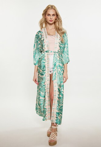 IZIA Kimono in Groen: voorkant