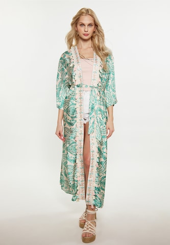 IZIA Kimono in Groen: voorkant