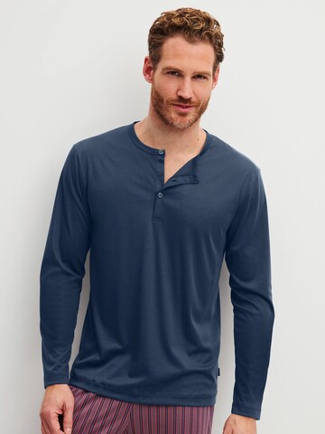 CALIDA Shirt 'RMX Sleep Free' in Blauw: voorkant