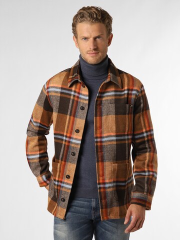 Finshley & Harding London Between-Season Jacket in Orange: front