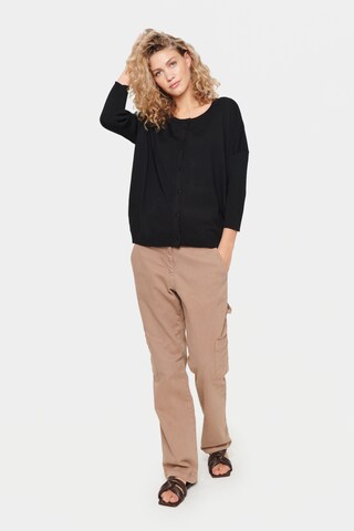 Cardigan 'Mila' SAINT TROPEZ en noir
