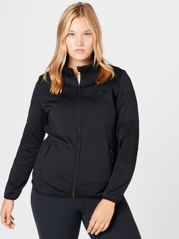 Only Play Curvy Athletic Jacket 'JETTA' in Black: front