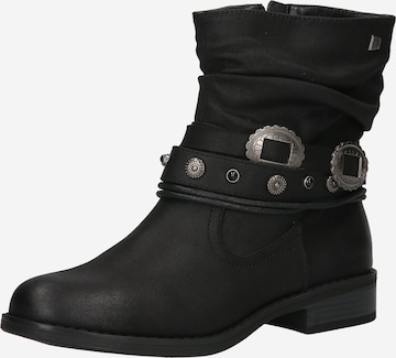 MTNG Bootie 'PERSEA' in Black: front