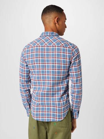 BLEND Regular fit Button Up Shirt in Blue