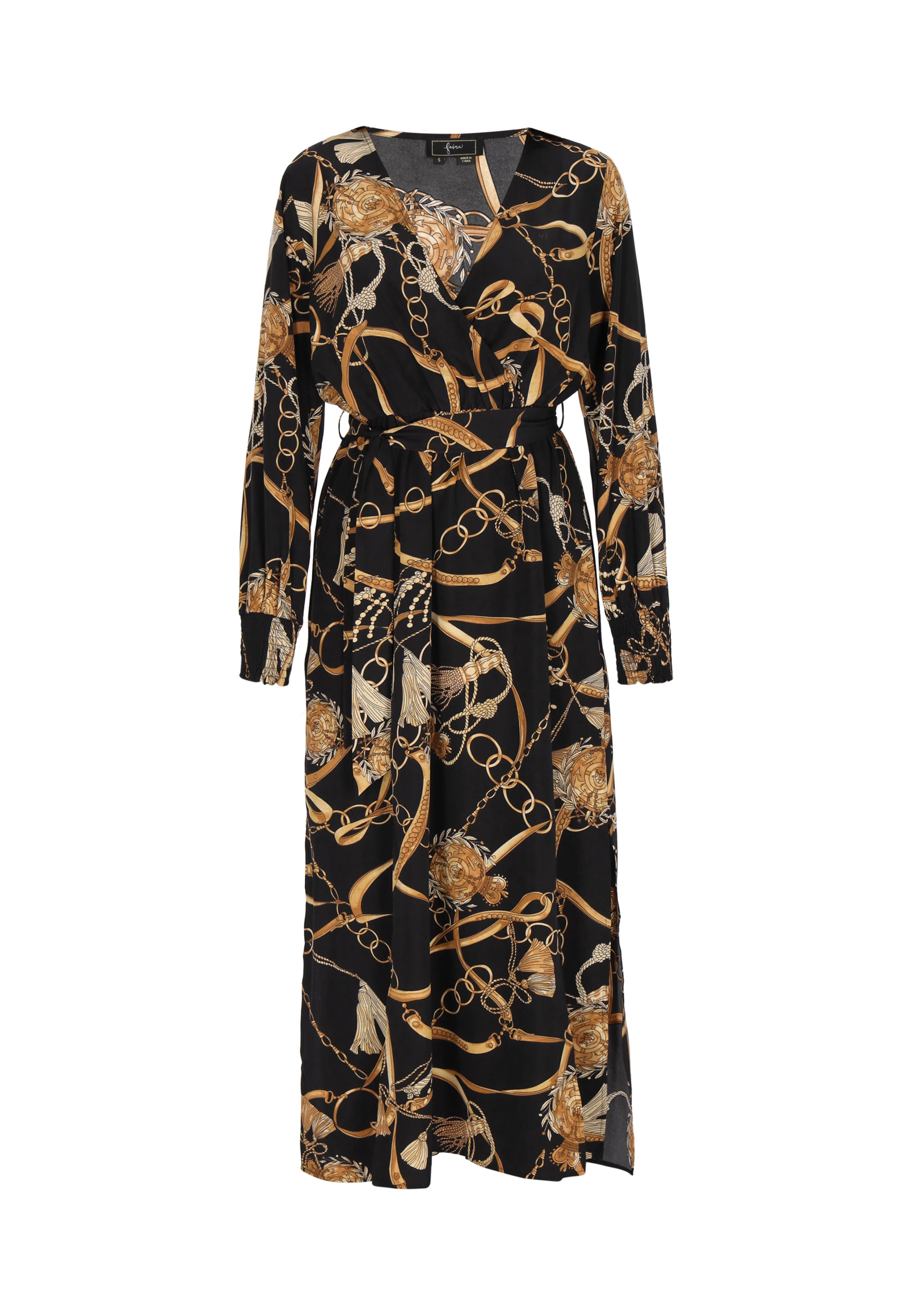 faina - Vestido em preto: frente