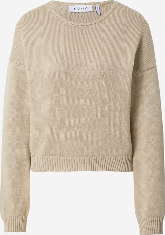 Pull-over NU-IN en beige : devant