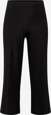 Wide leg Pantaloni 'Rich' de la ONLY Carmakoma pe negru: față