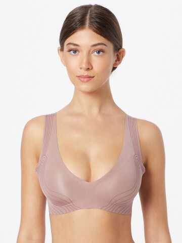 Triangle Soutien-gorge 'ZERO Feel' SLOGGI en marron : devant