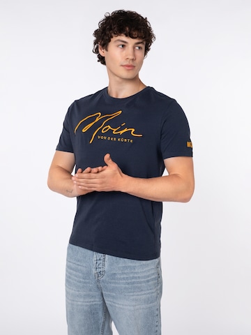 Eight2Nine Shirt 'Moin' in Blue: front