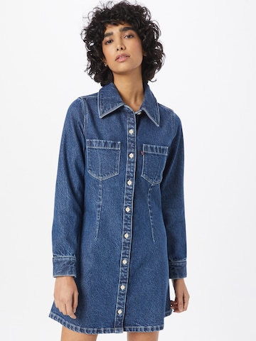 LEVI'S ® Skjortklänning 'Mini Dress' i blå: framsida