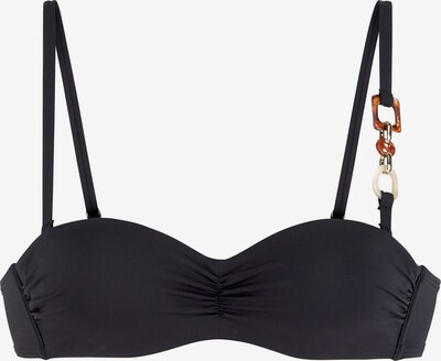 LASCANA Damen - Bikinitops 'WireBandeau-Top Yves LAS' in schwarz, Produktansicht