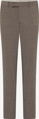 CARL GROSS Regular Pleated Pants in Brown: front