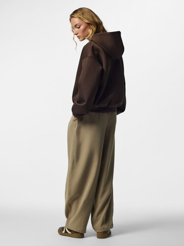 PIECES Sweatjacke 'PCBucuba' in Braun