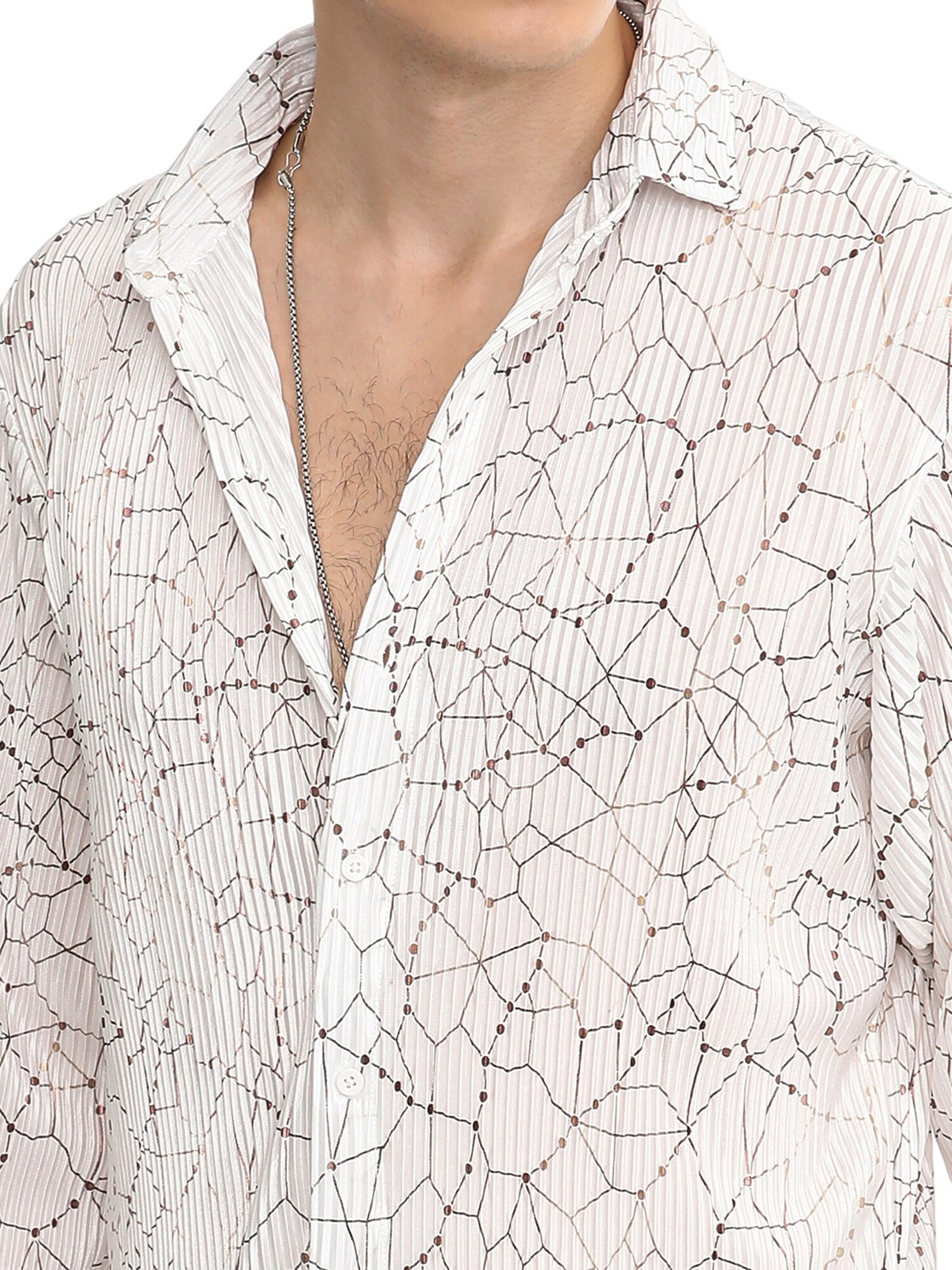 Campus Sutra Regular fit Srajca 'Zavannah' | bela barva