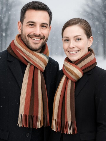 COLLEZIONE ALESSANDRO Scarf 'Farbstreifen' in Mixed colors