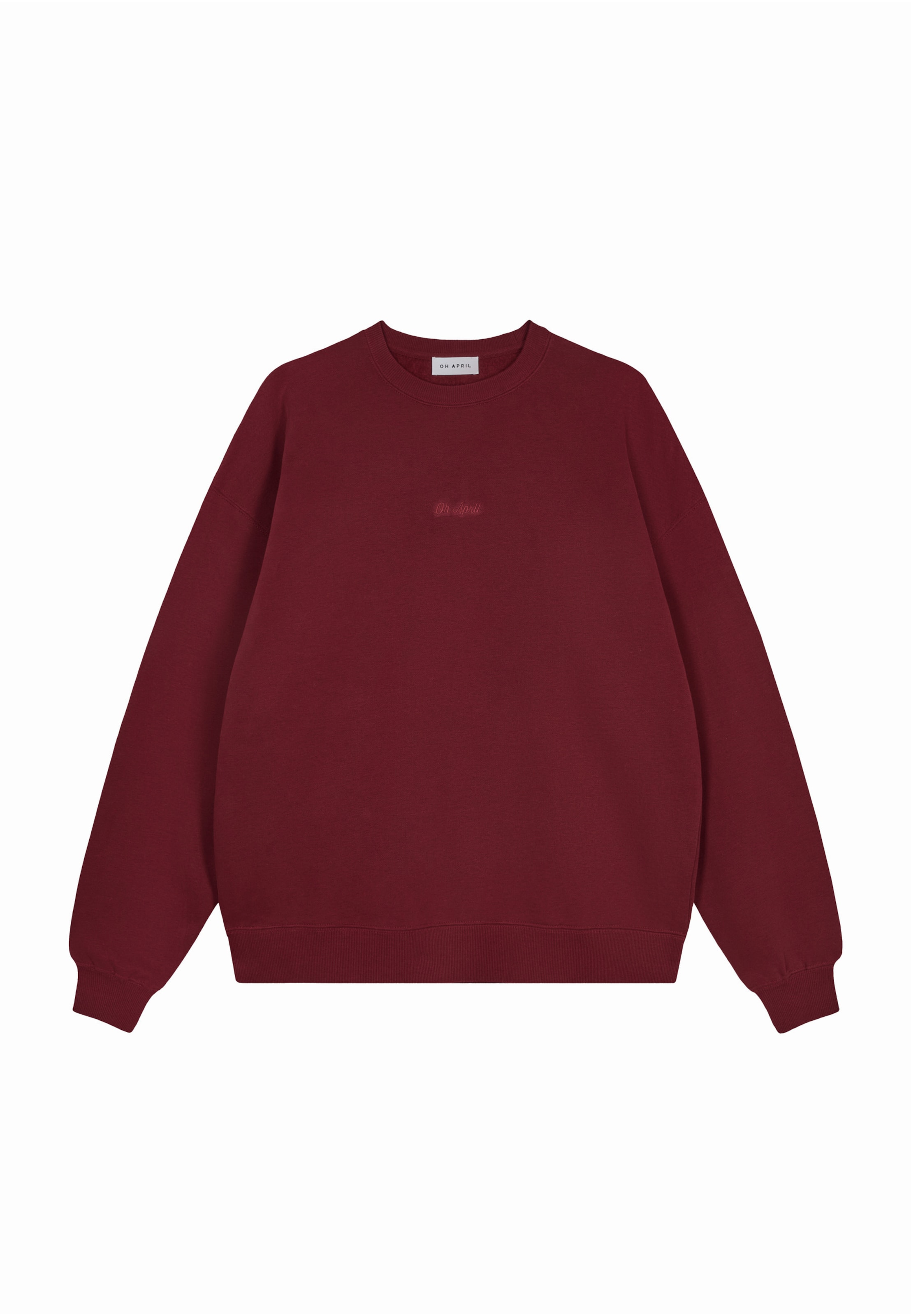 OH APRIL Sweatshirt 'Good Karma' in Rot: Vorderseite