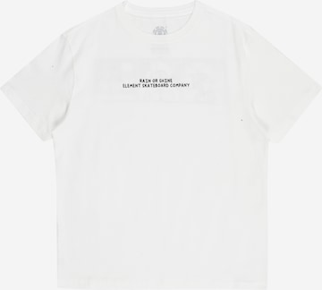 ELEMENT Sportshirt 'RAIN OR SHINE' in Weiß: Vorderseite