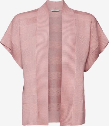 ESPRIT Gebreid vest in Roze: voorkant