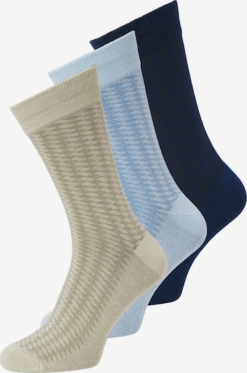 JACK & JONES Čarape 'JACDiamond' veličine 41-46 u noćno plava / svijetloplava / kaki, Pregled proizvoda