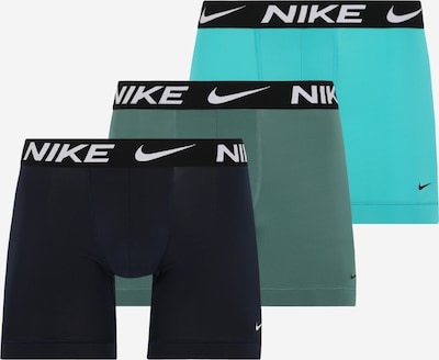 NIKE Športne spodnjice | voda / zelena / črna / pegasto bela barva, Prikaz izdelka