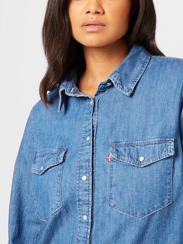 Levi's® Plus Blouse 'PL Iconic Western' in Blue