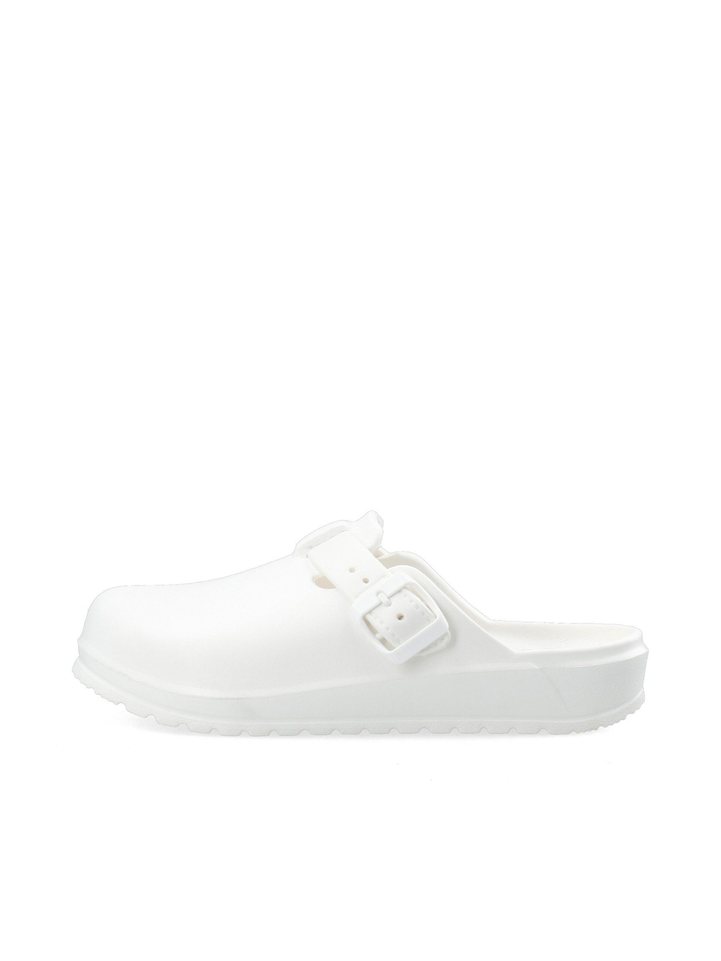 Bianco Clogs 'Maddy' in Wit: voorkant