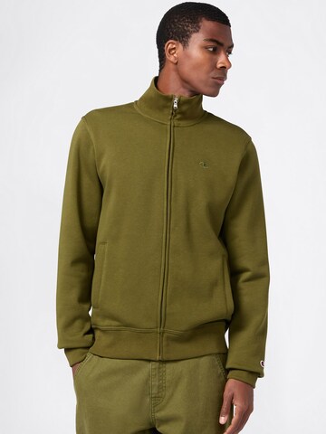 Champion Authentic Athletic Apparel Кофта на молнии в Зеленый: спереди