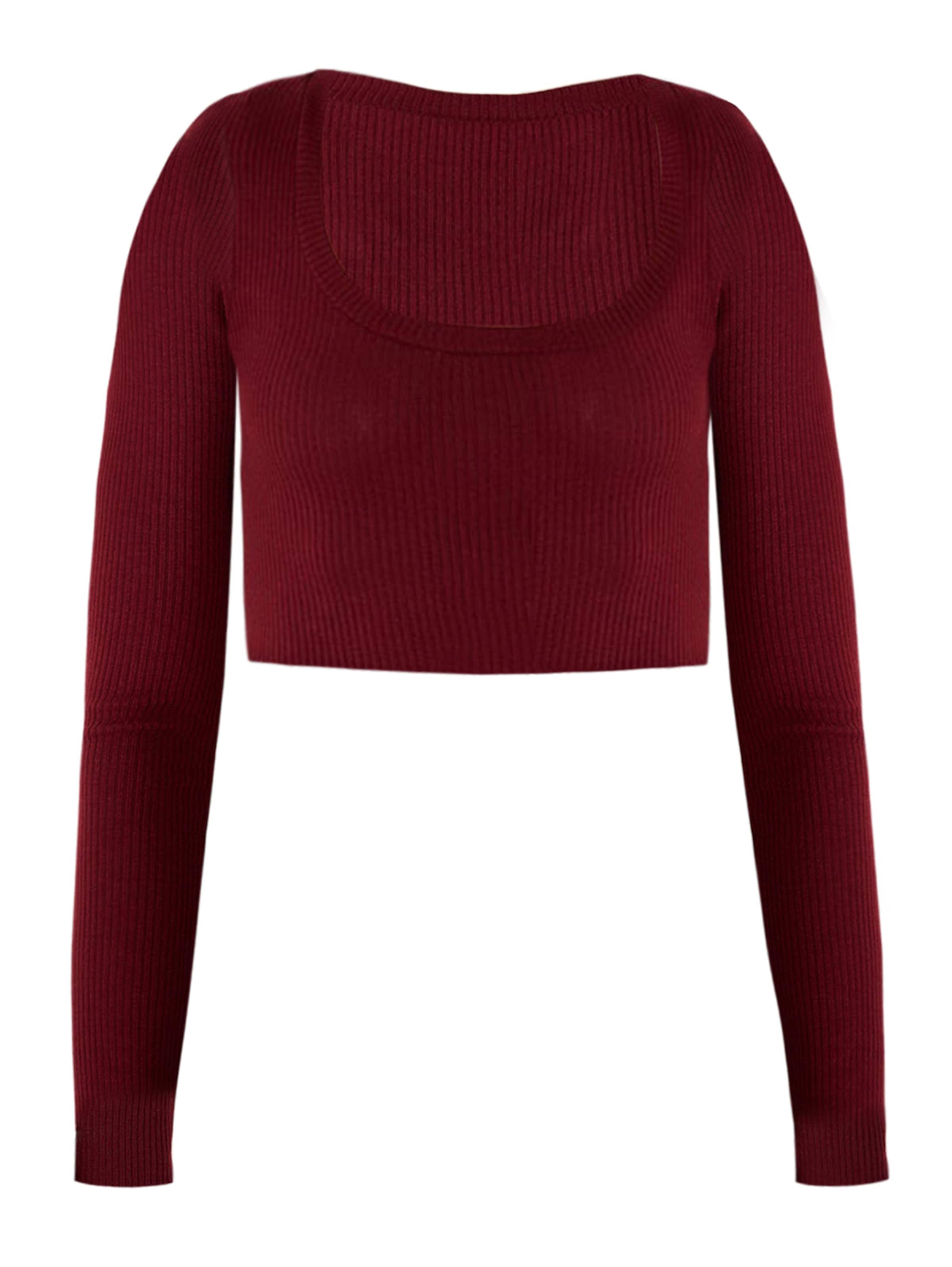 No Matter What Blusenbody "Körper" in Rot: Vorderseite