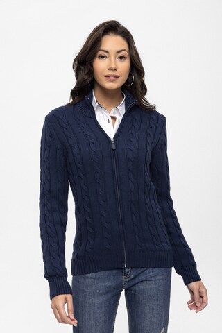 Cardigan Felix Hardy en bleu : devant