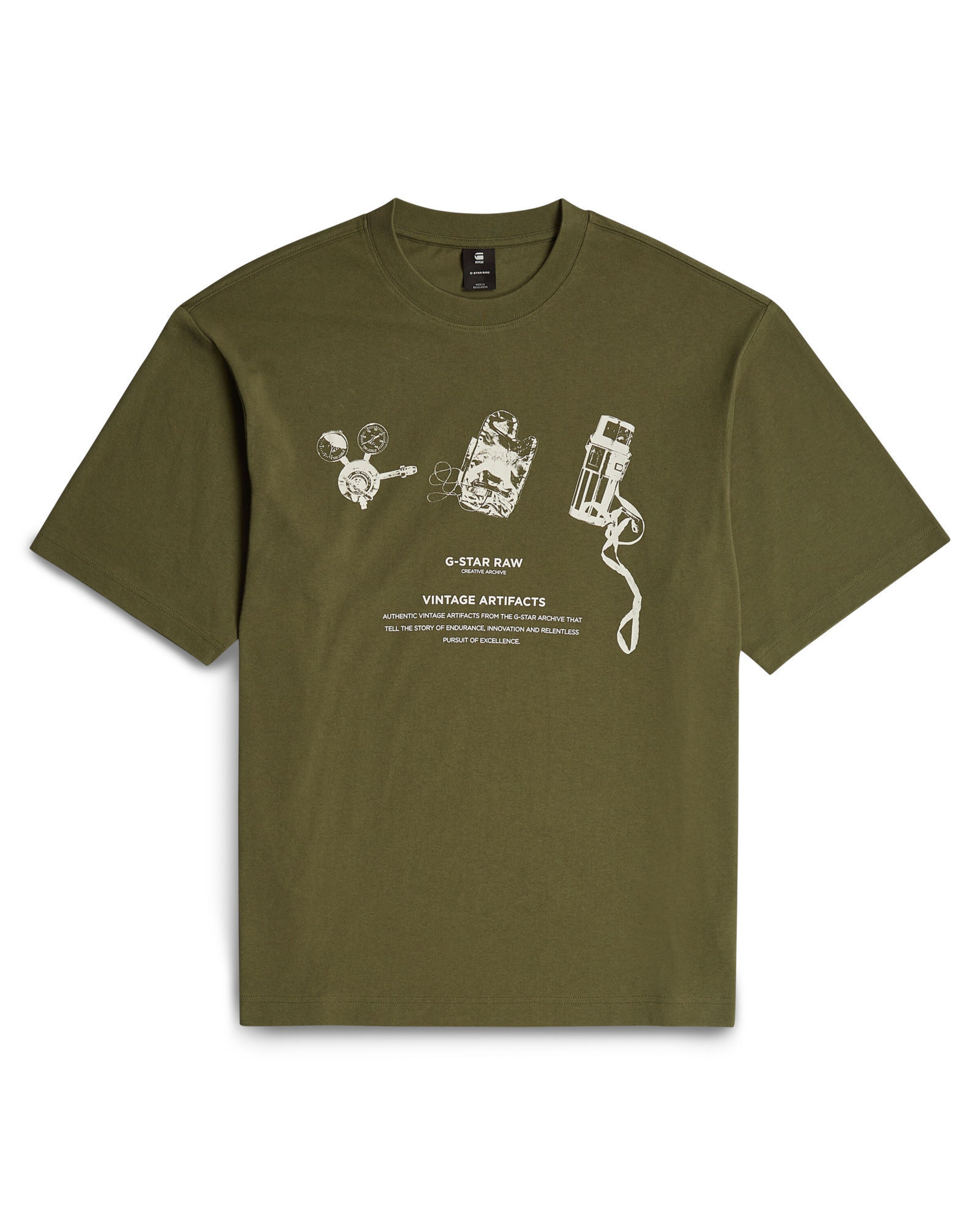 G-STAR Shirt 'Archive' in Green: front