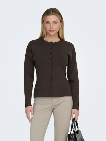 ONLY Strickjacke 'ONLLucy' in Braun: Vorderseite
