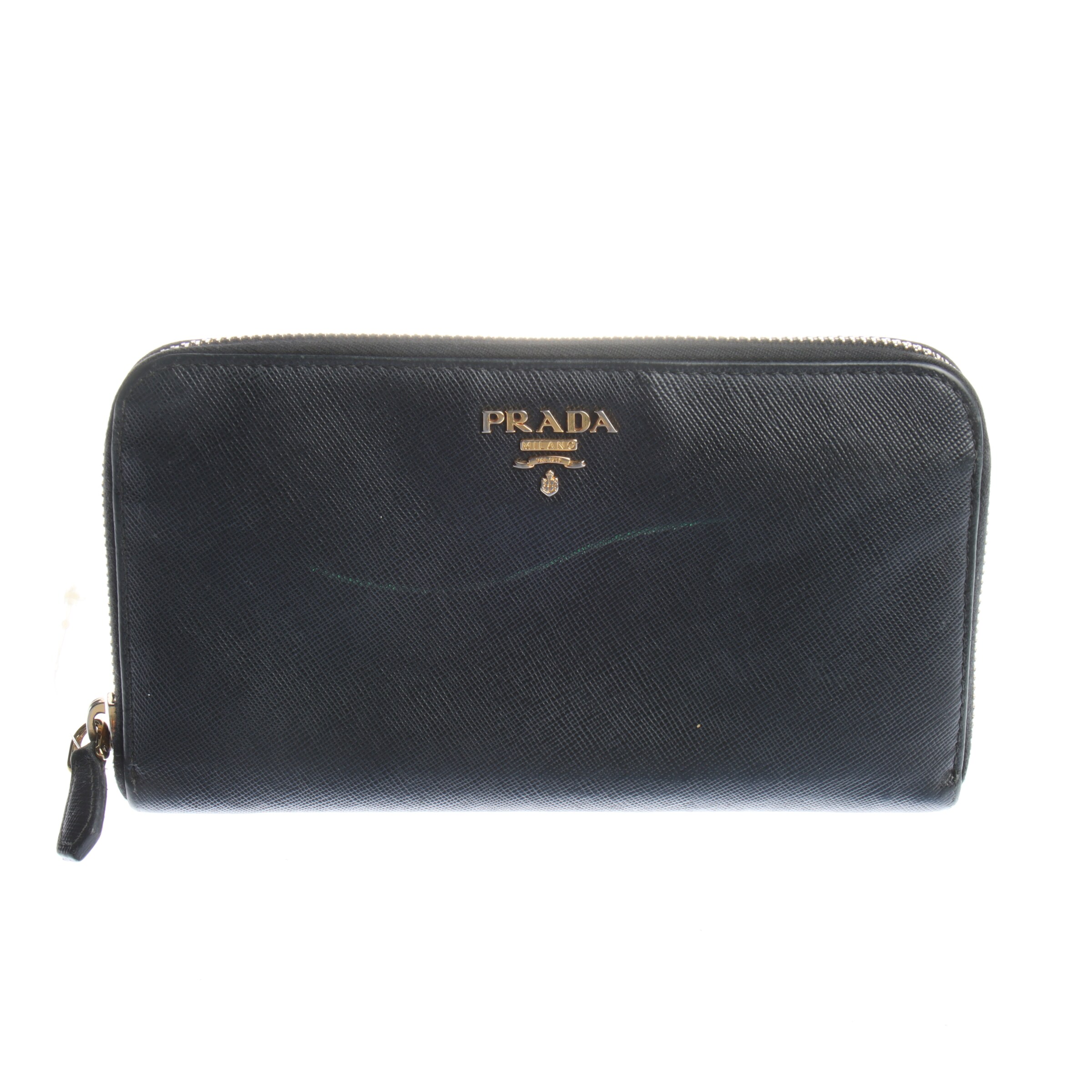 PRADA Small Leather Goods in One size in Black: front