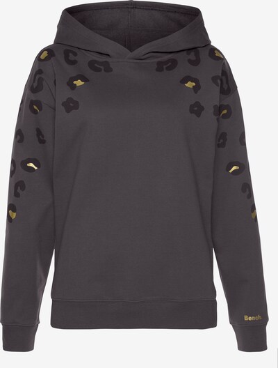 BENCH Sweatshirt in gelb / dunkelgrau / schwarz, Produktansicht